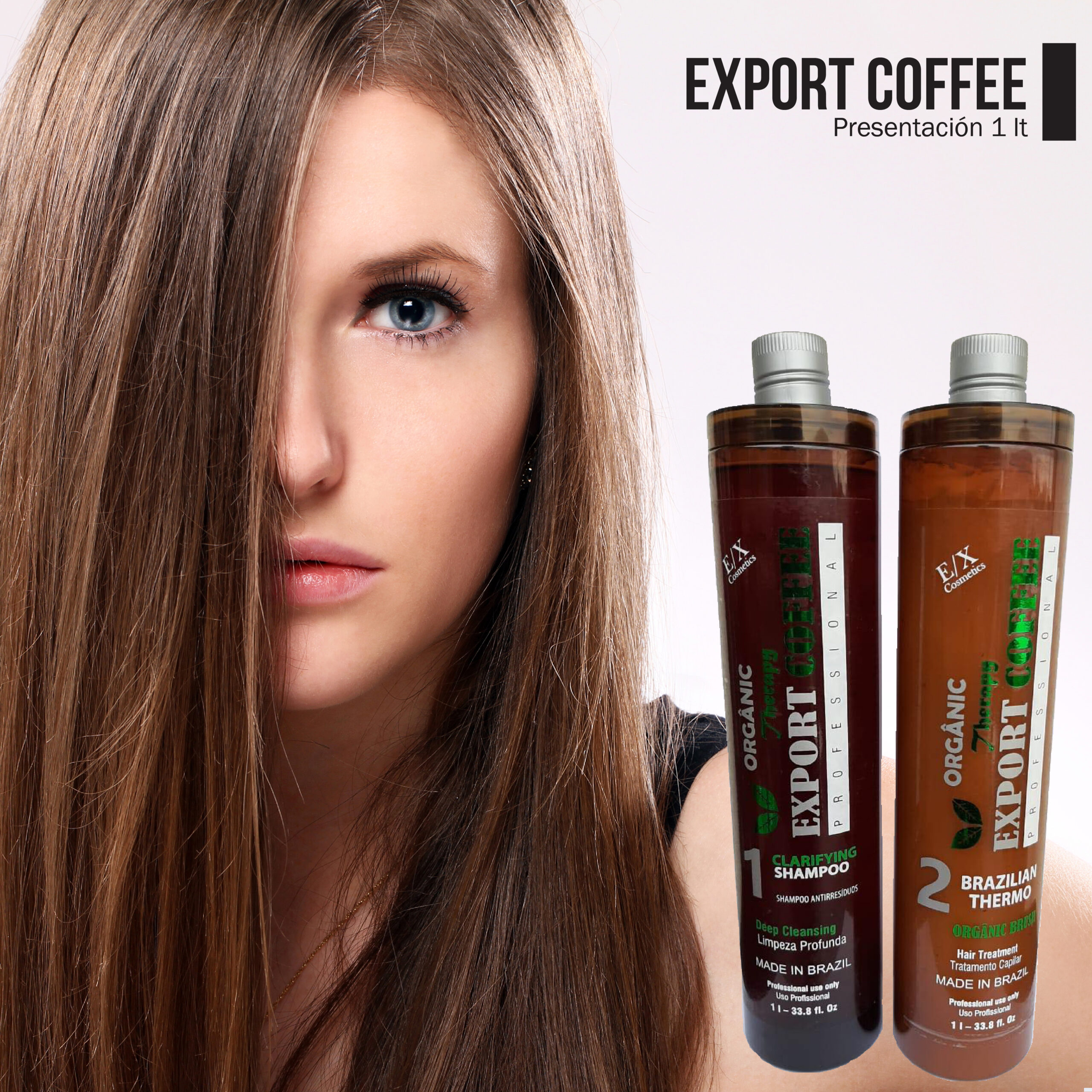 Kit Alisado Organico Export Coffe Litro Distribuidora