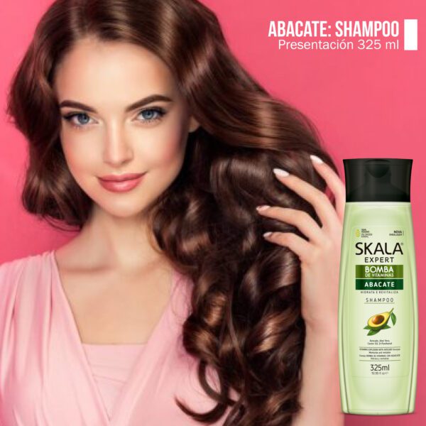 SHAMPOO BOMBA DE VITAMINA ABACATE SKALA 325 ML - Imagen 2