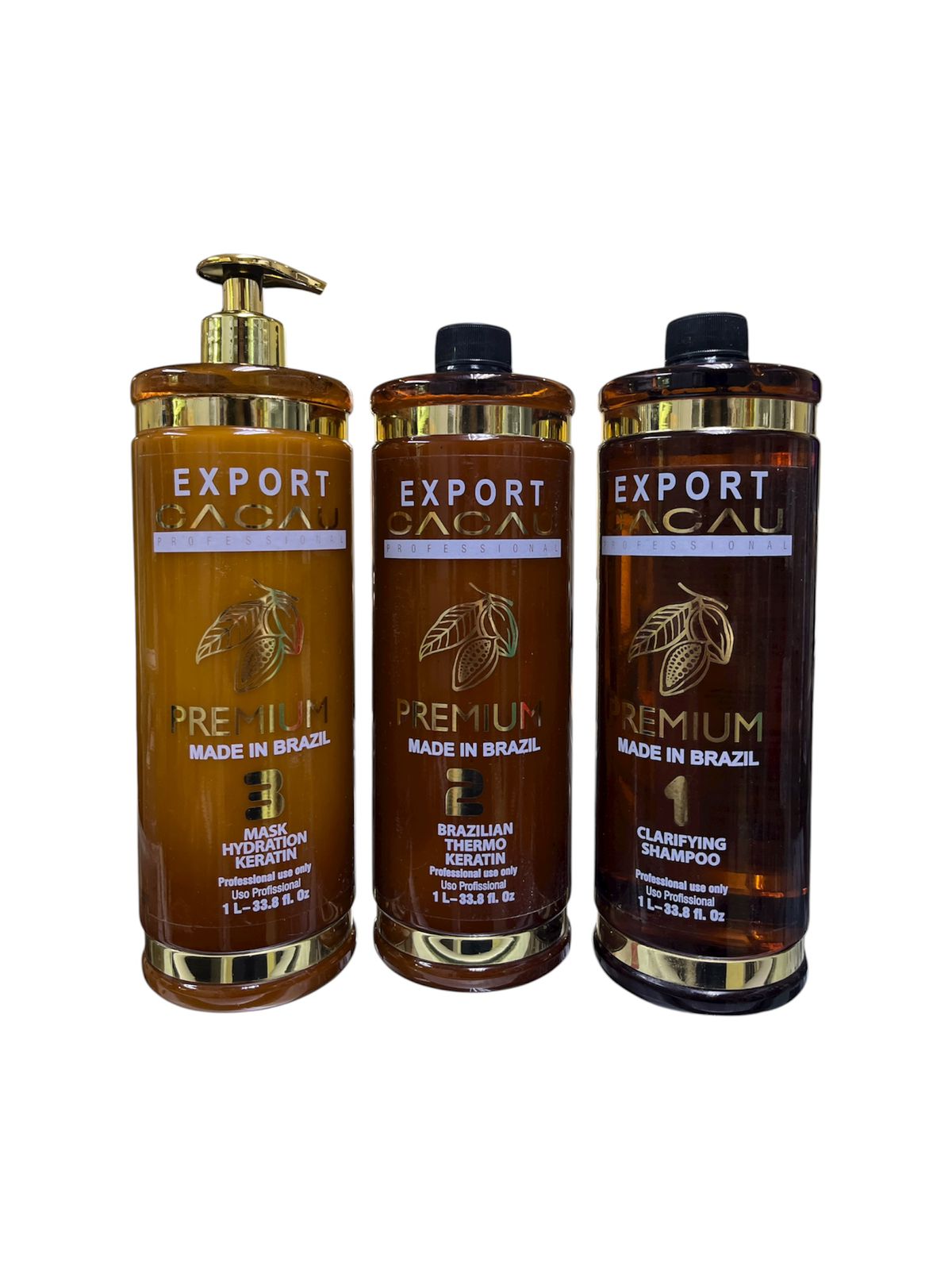 KIT ALISADO EXPORT CACAU TRES PASOS 1L