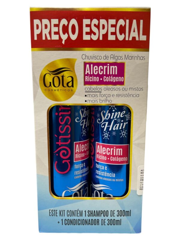 Kit Shampoo Y Acondicionador Gotisima Shine Hair 300 ml