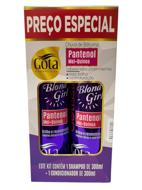Kit Shampoo Y Acondicionador Gotisima Blond Girl 300 ml