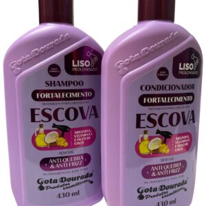 Kit Shampoo Y Acondicionador Fortalecedor Capilar para Cabello Liso 430 ml