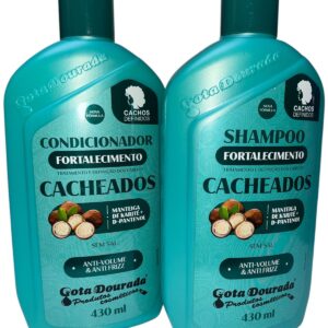 Kit Shampoo Y Acondicionador Fortalecedor Capilar Para Cabello Rizado 430 ml
