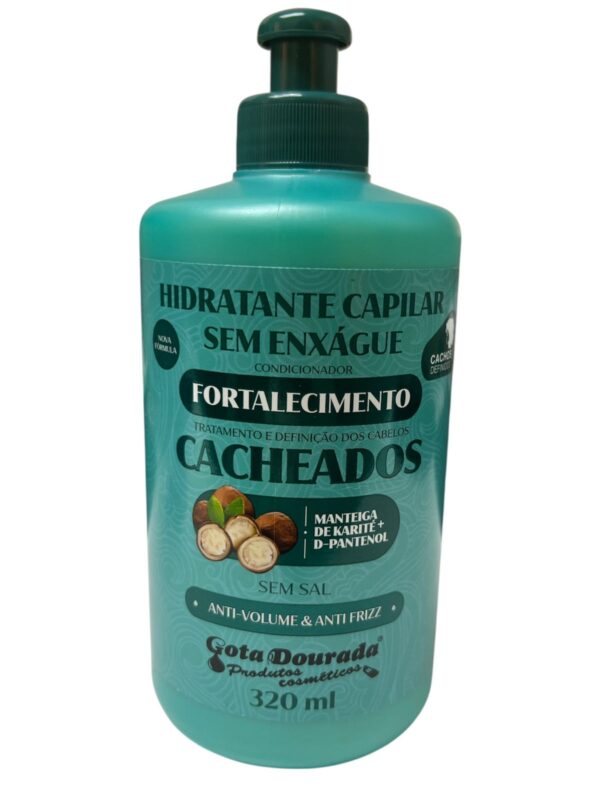 Sin enjuague Fortalecedor para Cabello Rizado 320 ml (Crema de peinar)