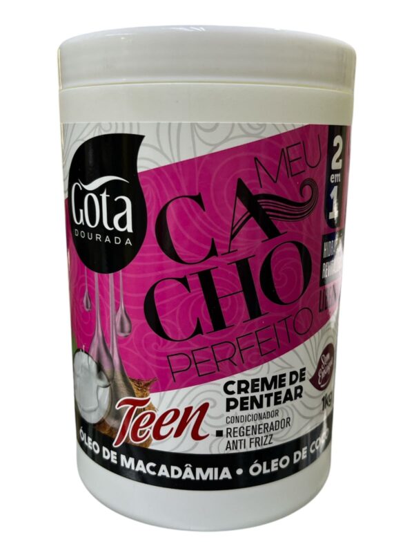 Mis Rizos Perfectos Crema para peinar con aceite de coco y macadamia 1 kg