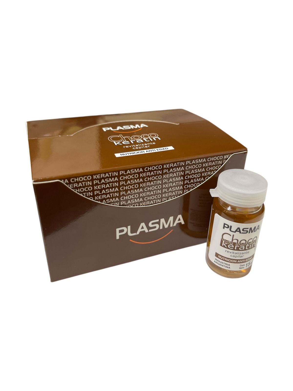 Ampolla Choco Keratin plasma (caja x 12 unidades de 15 ml)