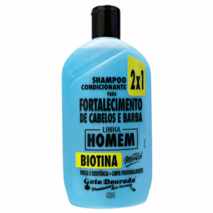 shampoo acondicionador 2x1 Fortalecimiento Cabello y Barba 430ml