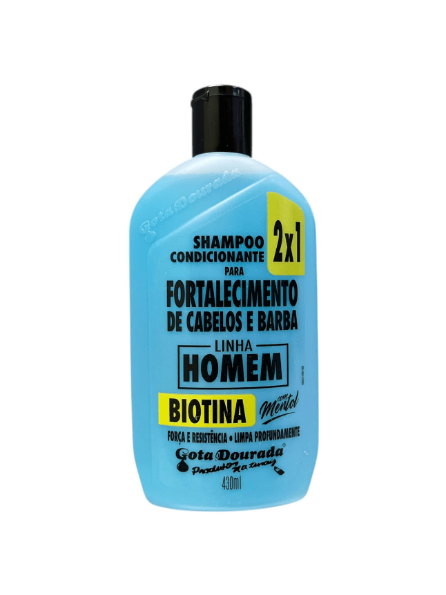 shampoo acondicionador 2x1 Fortalecimiento Cabello y Barba 430ml