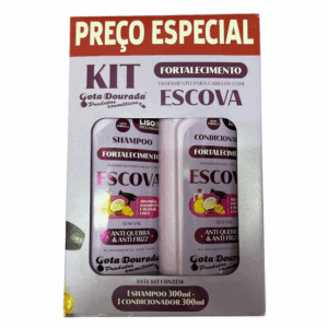Kit Shampoo Y Acondicionador Fortalecedor Capilar para Cabello Liso 300 ml