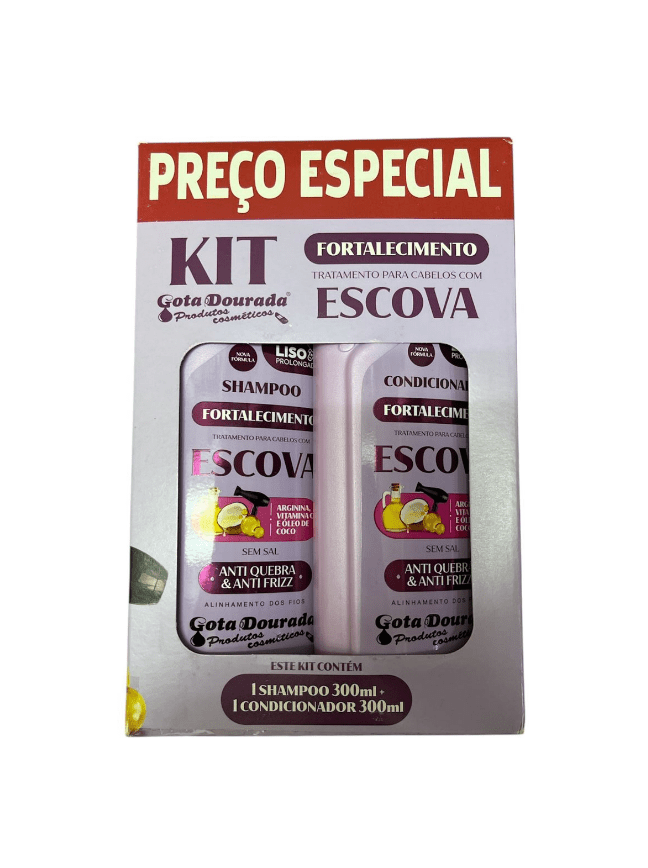 Kit Shampoo Y Acondicionador Fortalecedor Capilar para Cabello Liso 300 ml